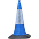 Blue Traffic Cones 500mm, 750mm, 1000mm Road Cones JSP Dominator