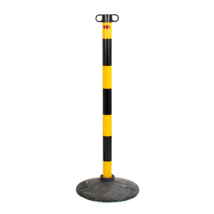 JSP Post And Chain Barrier Kit - Multiple Colours (Yellow & Black / 1 Post - No Chain)