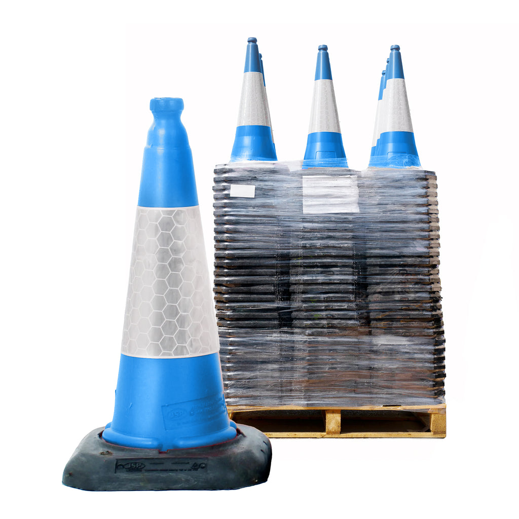 Blue Dominator Traffic Cones 500mm JSP Road Cone