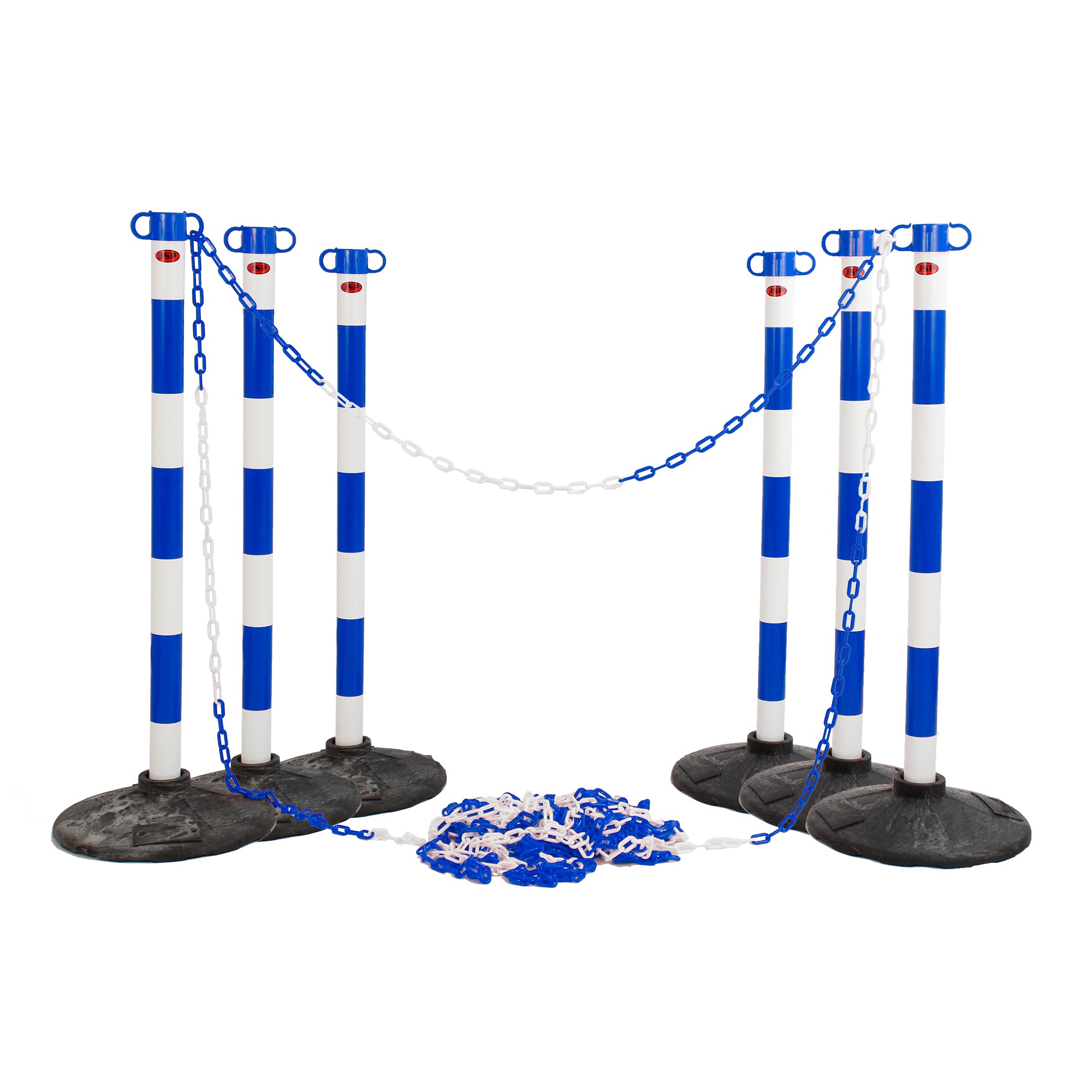 Mr. Chain™ 2" X 25' Blue Plastic Barrier Chain At