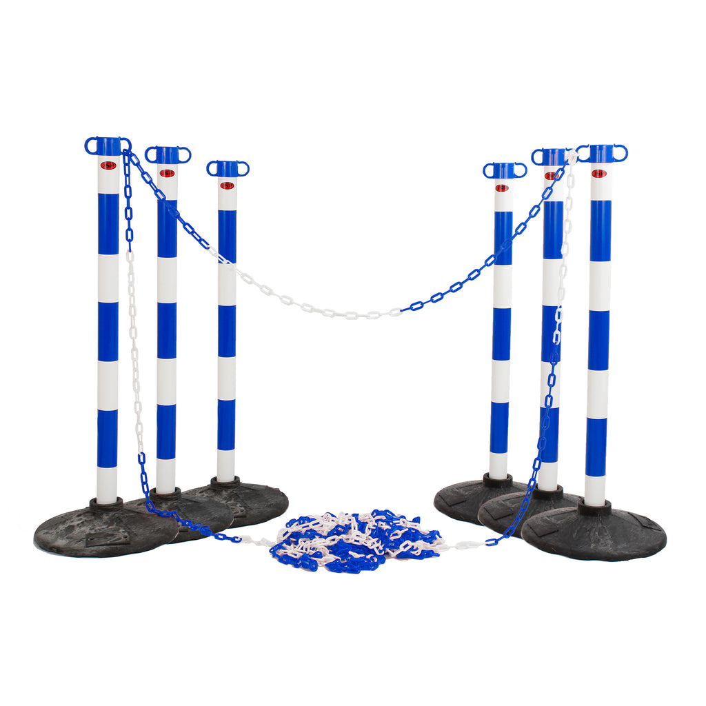 Safety Chain Posts Plastic Post & Barrier Chain Kits – Start Safety UK