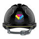 JSP EVO2 Branded Safety Helmet Mid Peak Slip Ratchet Vented (Black / 1 Colour)