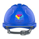 JSP EVO2 Branded Safety Helmet Mid Peak Slip Ratchet Vented | Blue