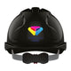 JSP EVO3 Custom Branded Safety Helmet Mid Peak Wheel Ratchet Vented (Black / 1 Colour)