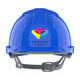 JSP EVOLite Branded Safety Helmet Mid Peak Slip Ratchet Vented | Blue