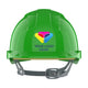 JSP EVOLite Branded Safety Helmet Mid Peak Slip Ratchet Vented | Green
