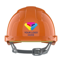 JSP EVOLite Branded Safety Helmet Mid Peak Slip Ratchet Vented | Orange