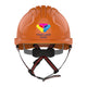 JSP EVOLite Skyworker Branded Safety Helmet Micro Peak Wheel Ratchet Vented | Orange
