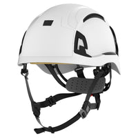 JSP EVO Alta Baseworker Wheel Ratchet Safety Helmet Vented (White / No Badge Holder)