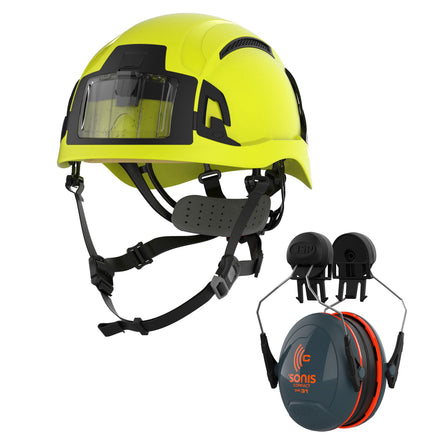 Jsp Evo Alta Baseworker Id Badge Sonis Compact Hi Vis Yellow Main