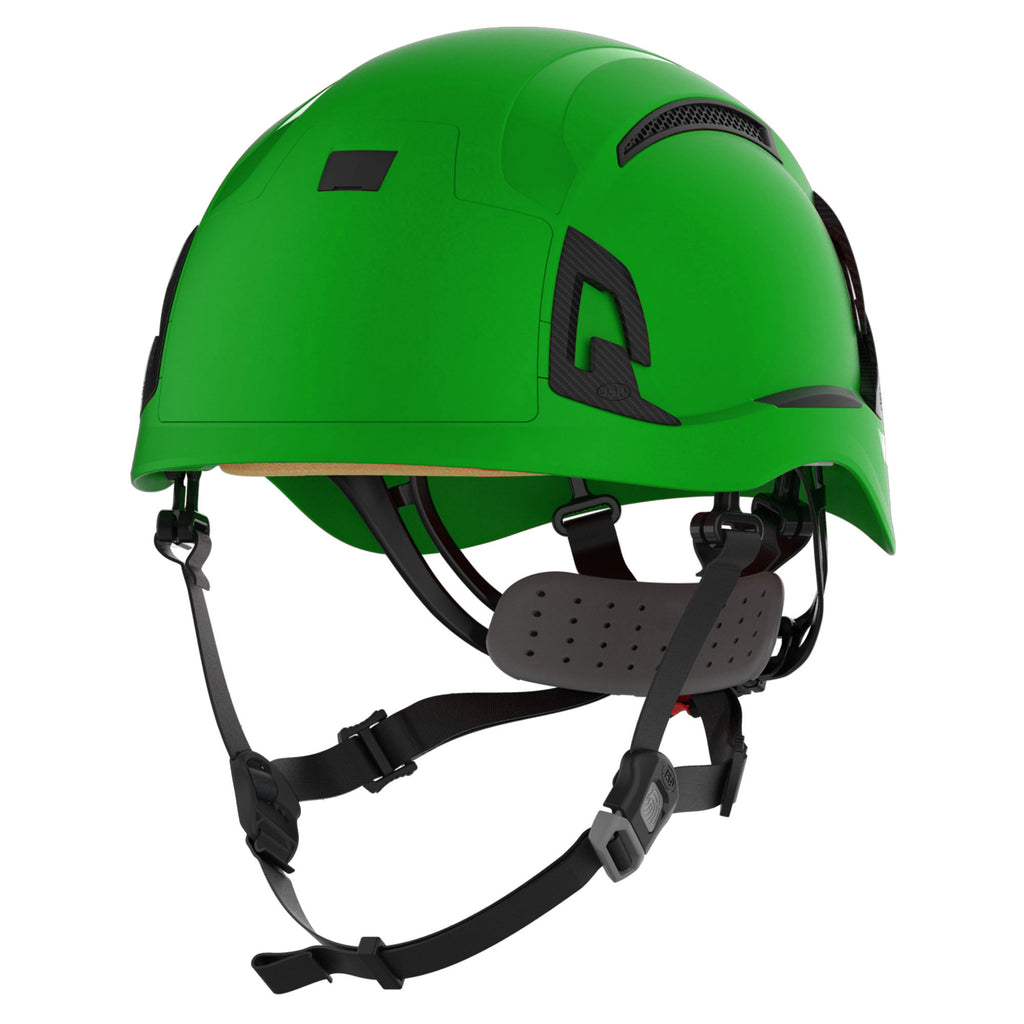 JSP EVO Alta Baseworker Wheel Ratchet Safety Helmet Vented (Green / No Badge Holder)