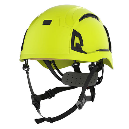 JSP EVO Alta Baseworker Wheel Ratchet Safety Helmet Vented (Hi-Vis Yellow / No Badge Holder)