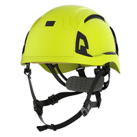 JSP EVO Alta Baseworker Wheel Ratchet Safety Helmet Vented | Hi-Vis Yellow