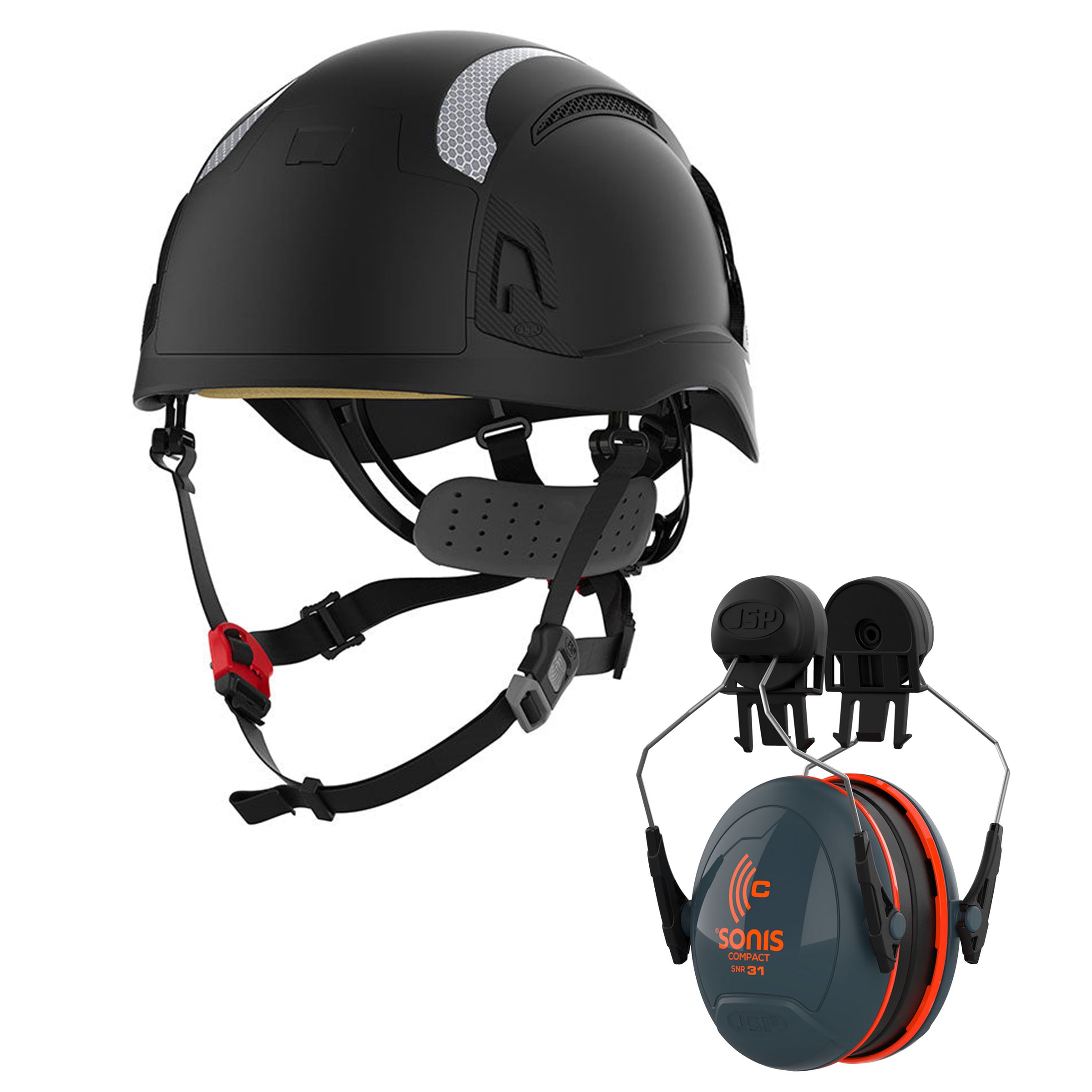 JSP EVO Alta Dualswitch With JSP Sonis Ear Defenders Hard Hat Kit jsp-evo-alta-dualswitch-with-jsp-sonis-ear-defenders-hard-hat-kit