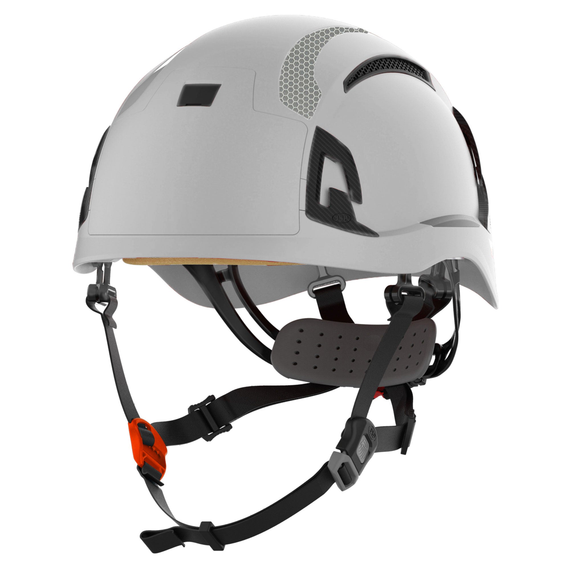 JSP EVO Alta Dualswitch Wheel Ratchet Safety Helmet Vented | White