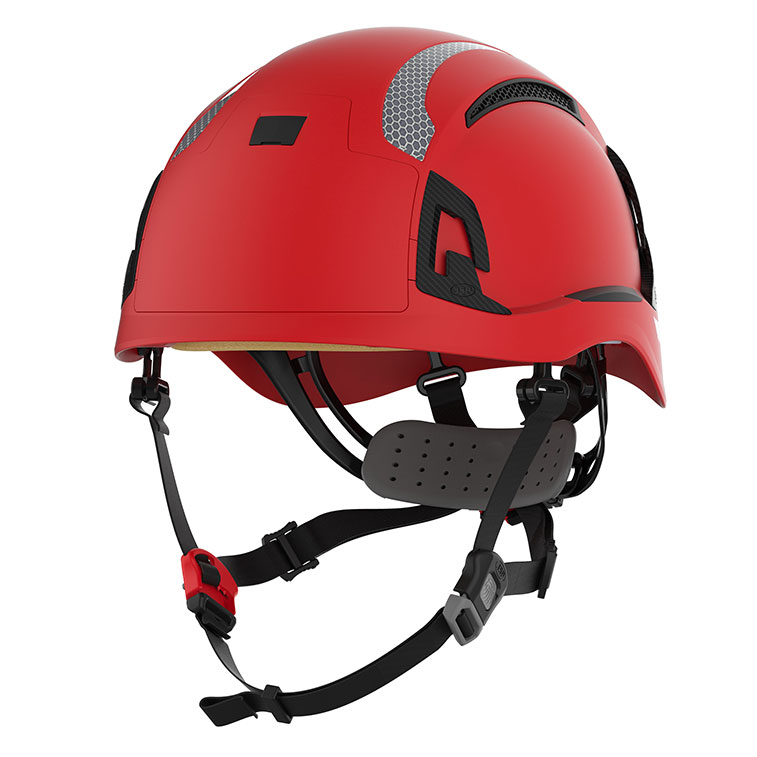 JSP EVO Alta Dualswitch Wheel Ratchet Safety Helmet Vented (Red)