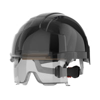 JSP EVO VISTAlens Wheel Ratchet Safety Helmet Vented | Black/Smoke