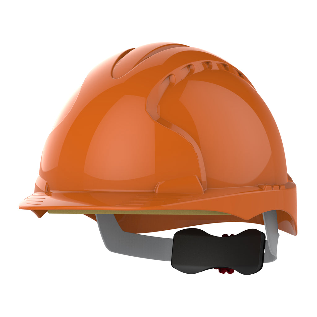 JSP EVO3 Safety Helmet Mid Peak Wheel Ratchet (Orange)