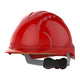 JSP EVO3 Safety Helmet Mid Peak Wheel Ratchet | Red