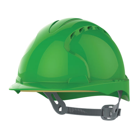 Jsp Evo3 Mid Peak Vented Helmet Slip Ratchet Green