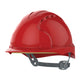JSP EVO3 Safety Helmet Mid Peak Slip Ratchet | Red
