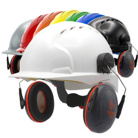 JSP EVO3 With Sonis Compact Ear Defenders Hard Hat Kit