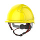 JSP EVOLite Skyworker Micro Peak Wheel Ratchet Safety Helmet Vented | Yellow