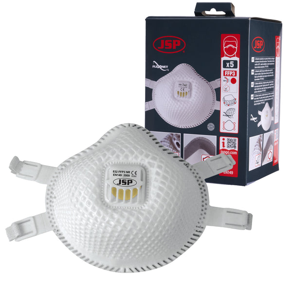 JSP Flexinet Mask FFP3V Face Mask - 832 - 99% Minimum Filtering