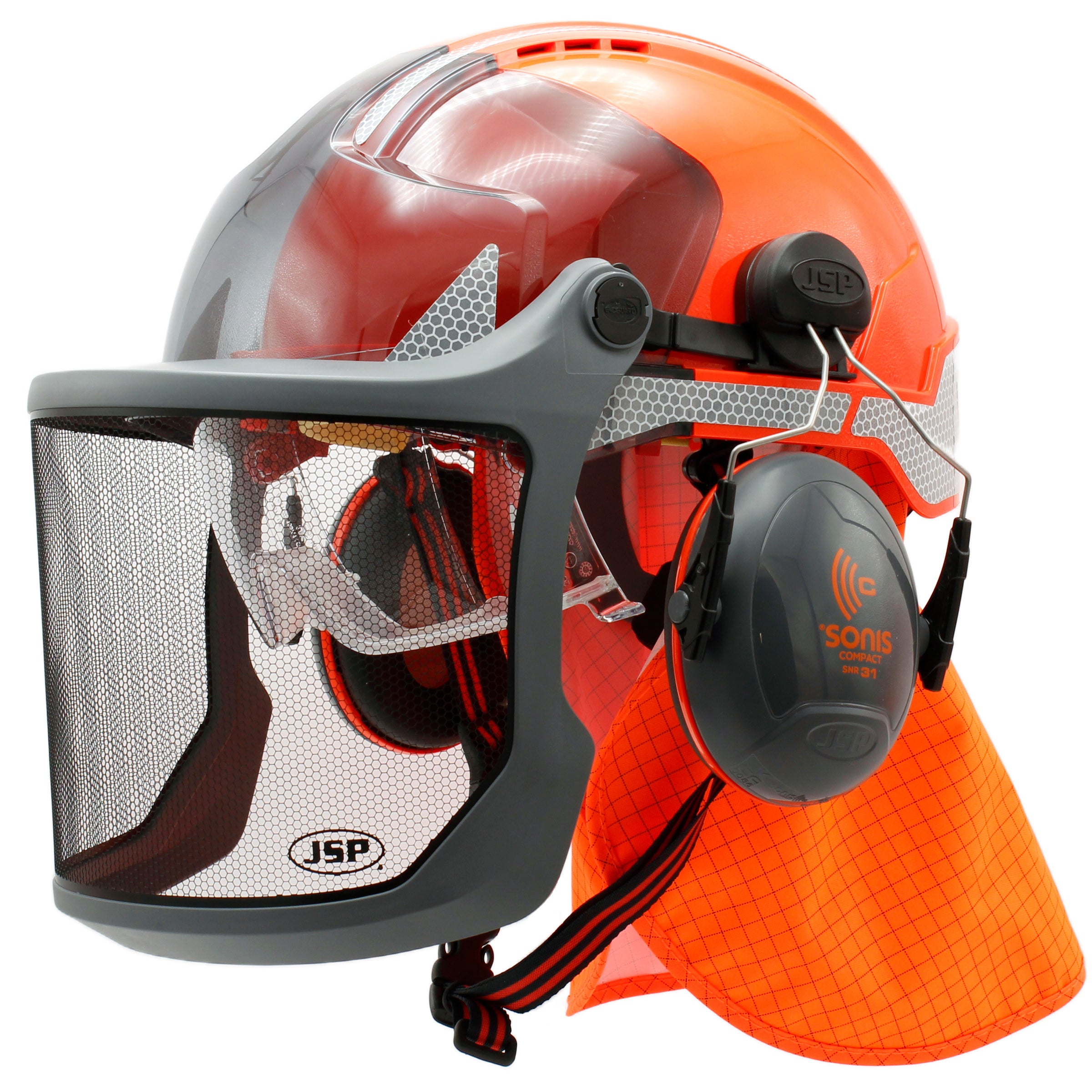 JSP VISTAlens Expert Forestry Helmet Kit Chainsaw Brush Cutting