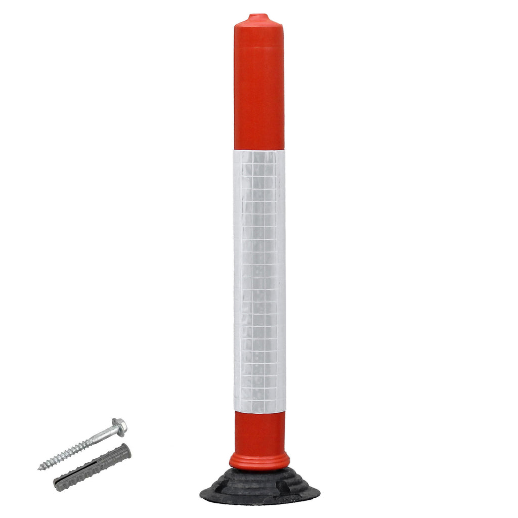 JSP Glopost Delineator Marker Post - 75cm or 100cm (Base Included / 1000mm / 1 x Fixing Included - 12780)