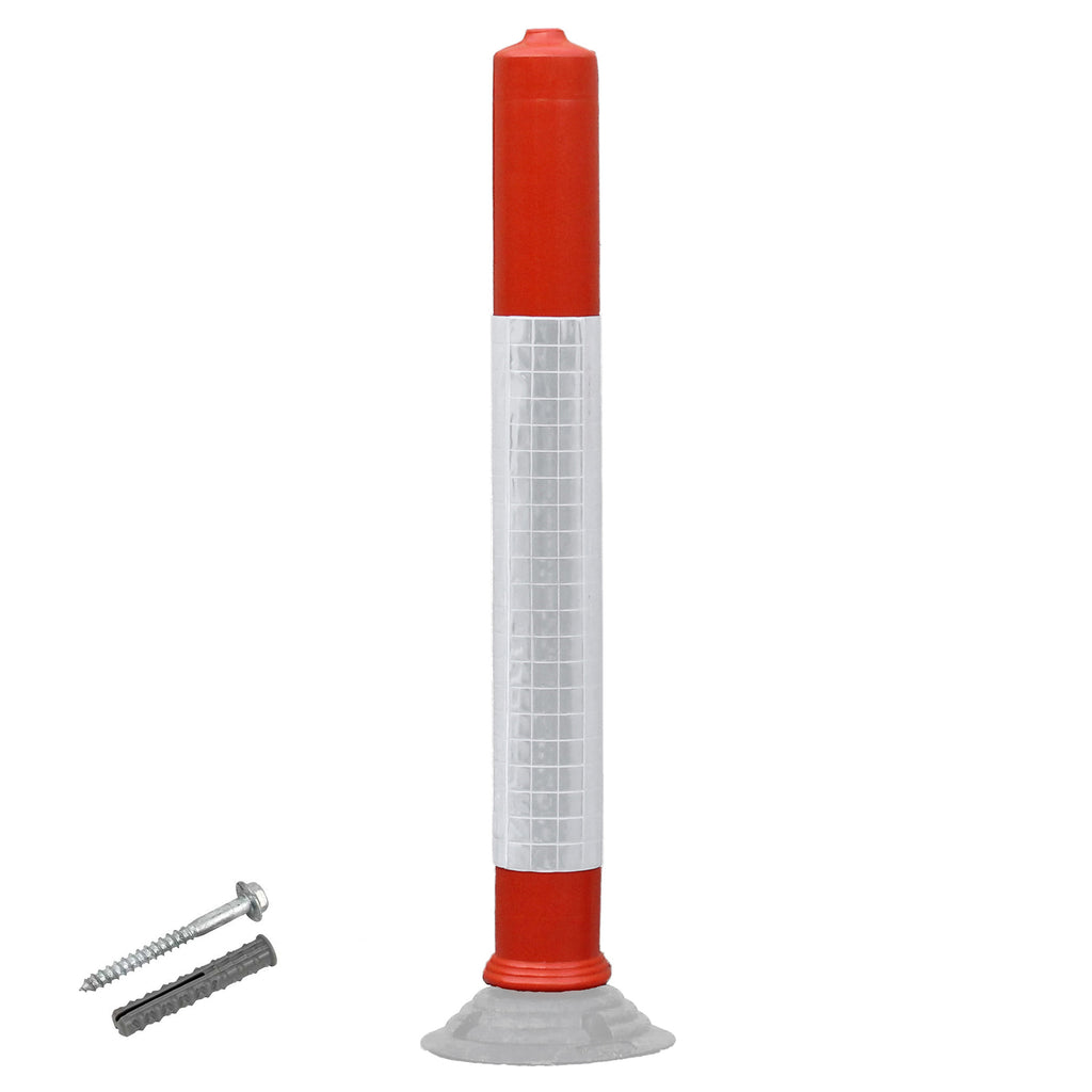 JSP Glopost Delineator Marker Post - 75cm or 100cm (Base Not Included / 1000mm / 1 x Fixing Included - 12780)