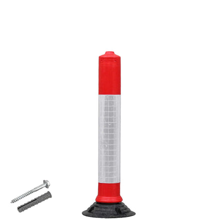 JSP Glopost Delineator Marker Post - 75cm or 100cm (Base Included / 750mm / 1 x Fixing Included - 12780)