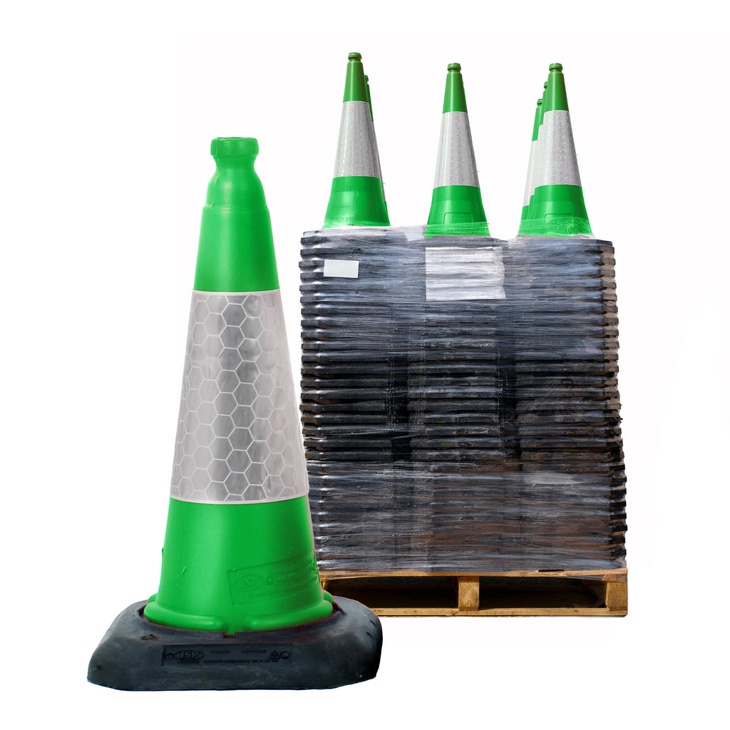 Green Dominator Traffic Cones 500mm JSP Road Cone