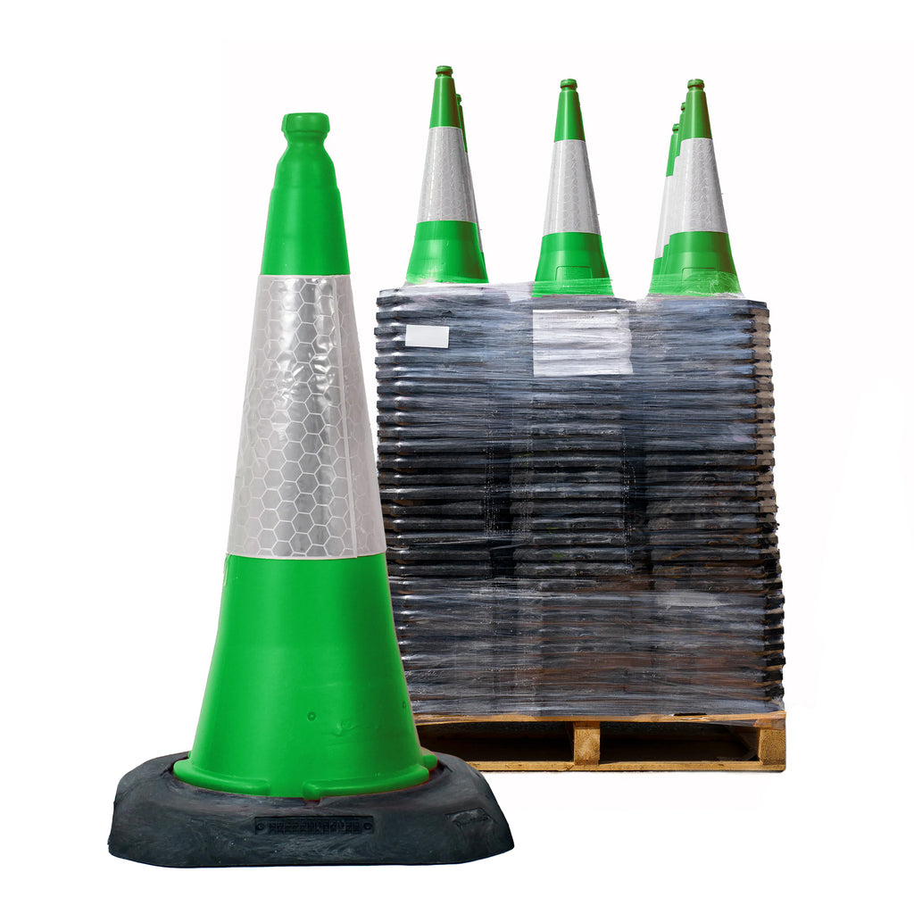 Green Dominator Traffic Cones 750mm JSP Road Cone