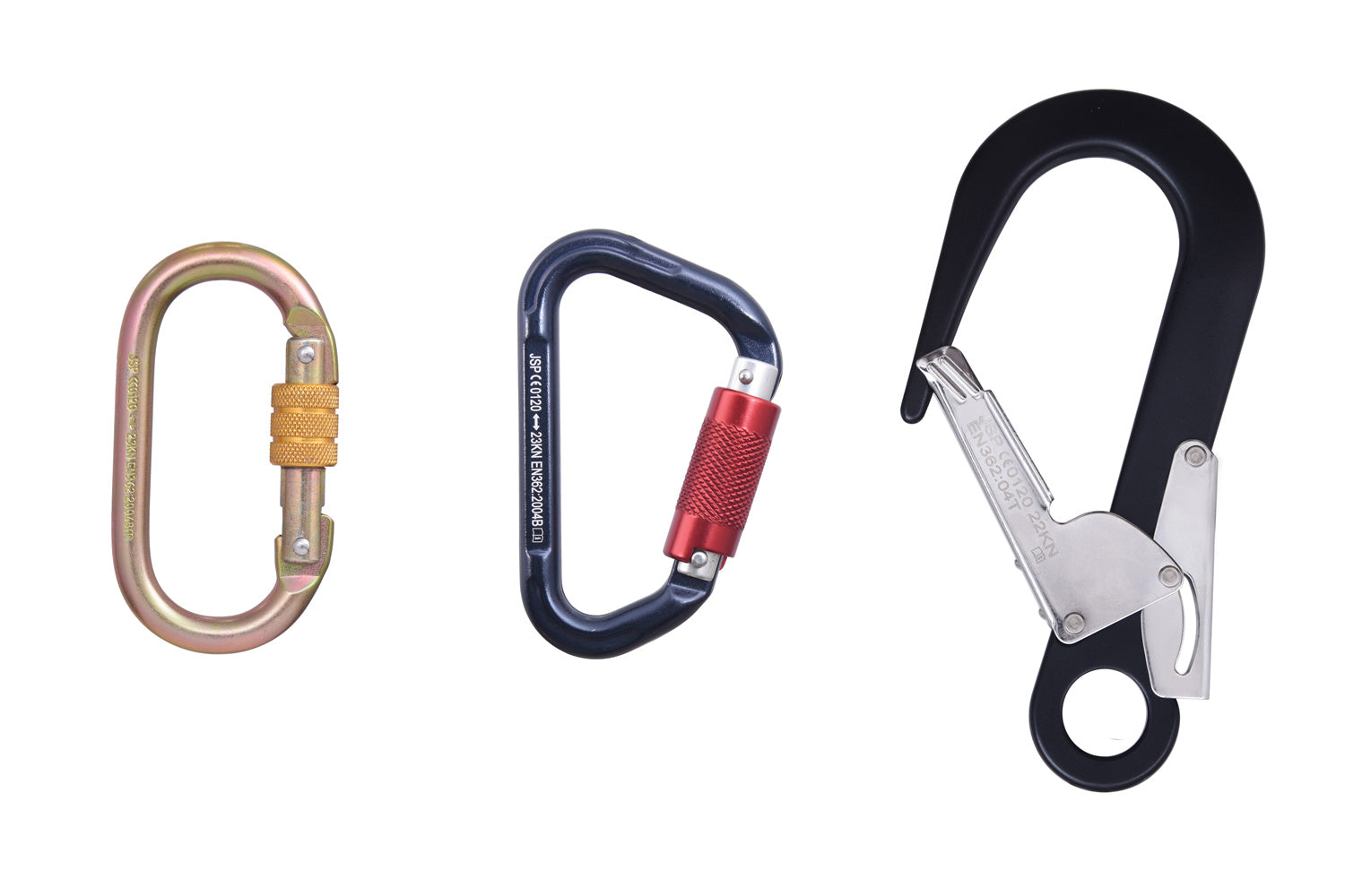 QEEQPF Pack of 4 Key Ring Carabiners, Metal Key Chain, Removable Carabiner,  Anti-Rust Carabiner, Metal Carabiner for Hanging in Backpack, Travel, 