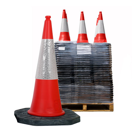 Orange Dominator Traffic Cones 1000mm JSP Road Cone