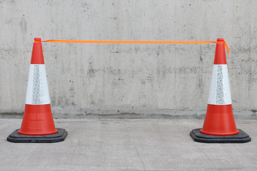 Barrier & Cone Tape / Rope - Orange Fabglo