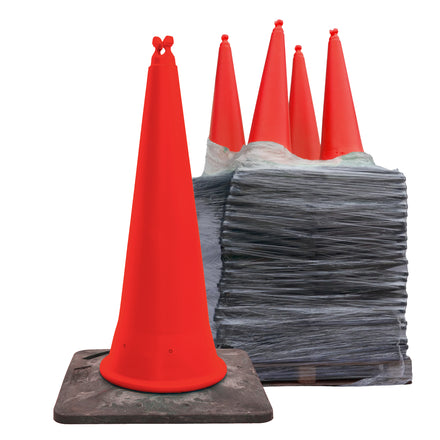 JSP Red Quad Cone - Chain Holding Cone 1000mm