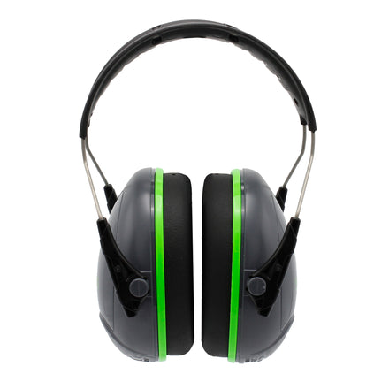 JSP Sonis 1 Moulded Headband Ear Defenders Grey/Green - SNR 27