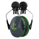 JSP Sonis 1 Helmet Mounted Ear Defenders Grey/Green Plate - SNR 26