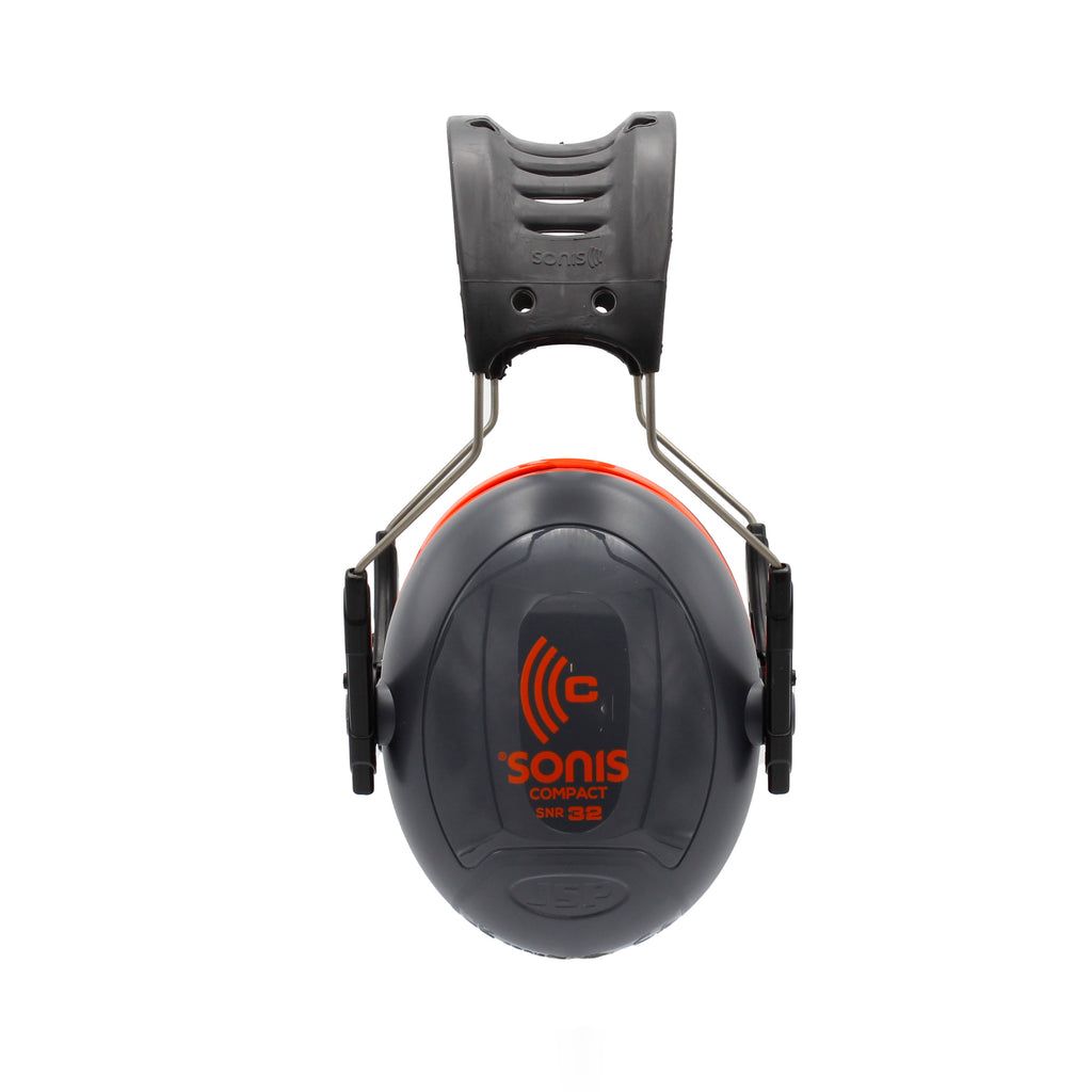 JSP Sonis Compact Over Moulded Ear Defenders Dark Grey/Orange -SNR 32