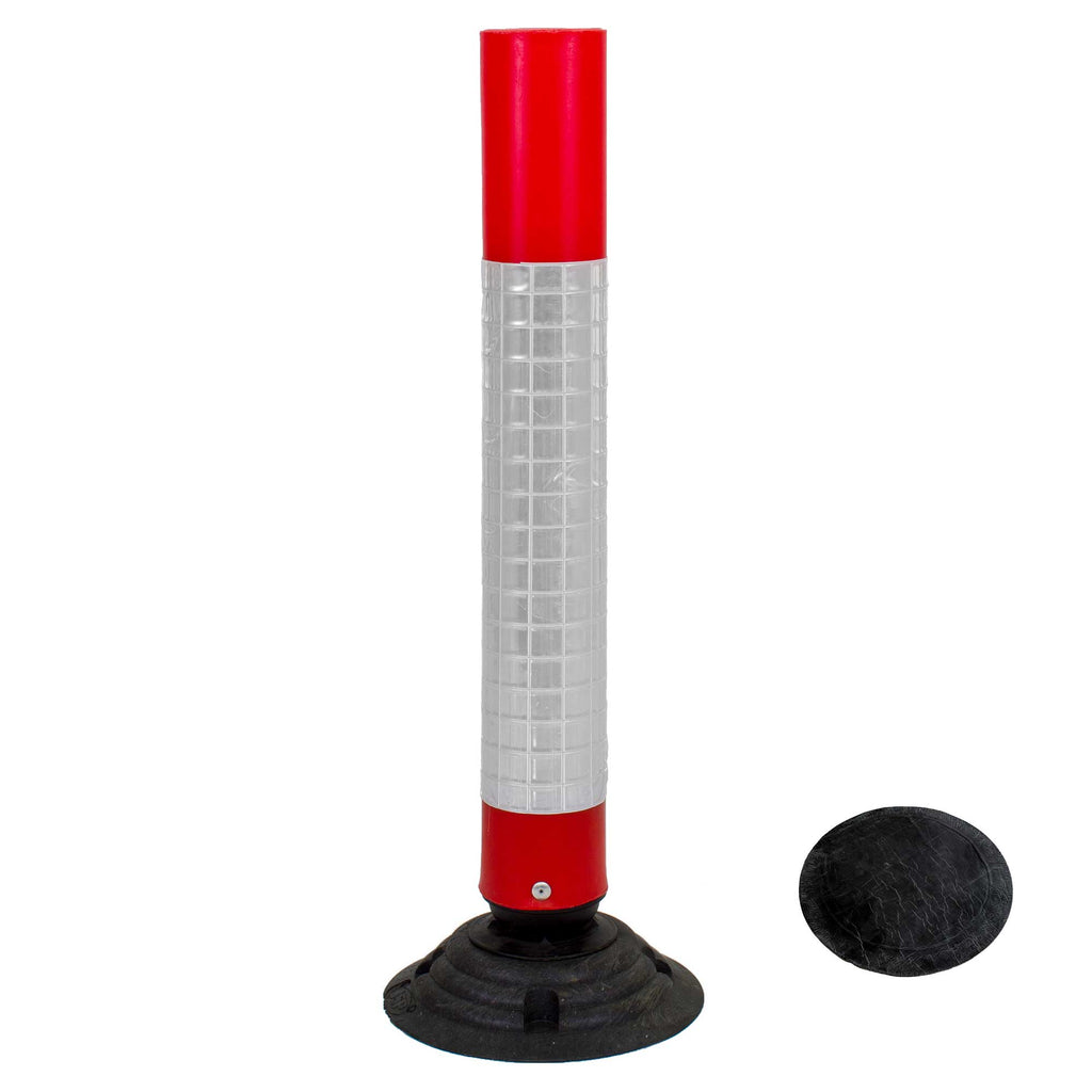 JSP Springback 75cm Traffic Delineator Post With Sleeve (1 x Bitumen Mat Included / Base Included)