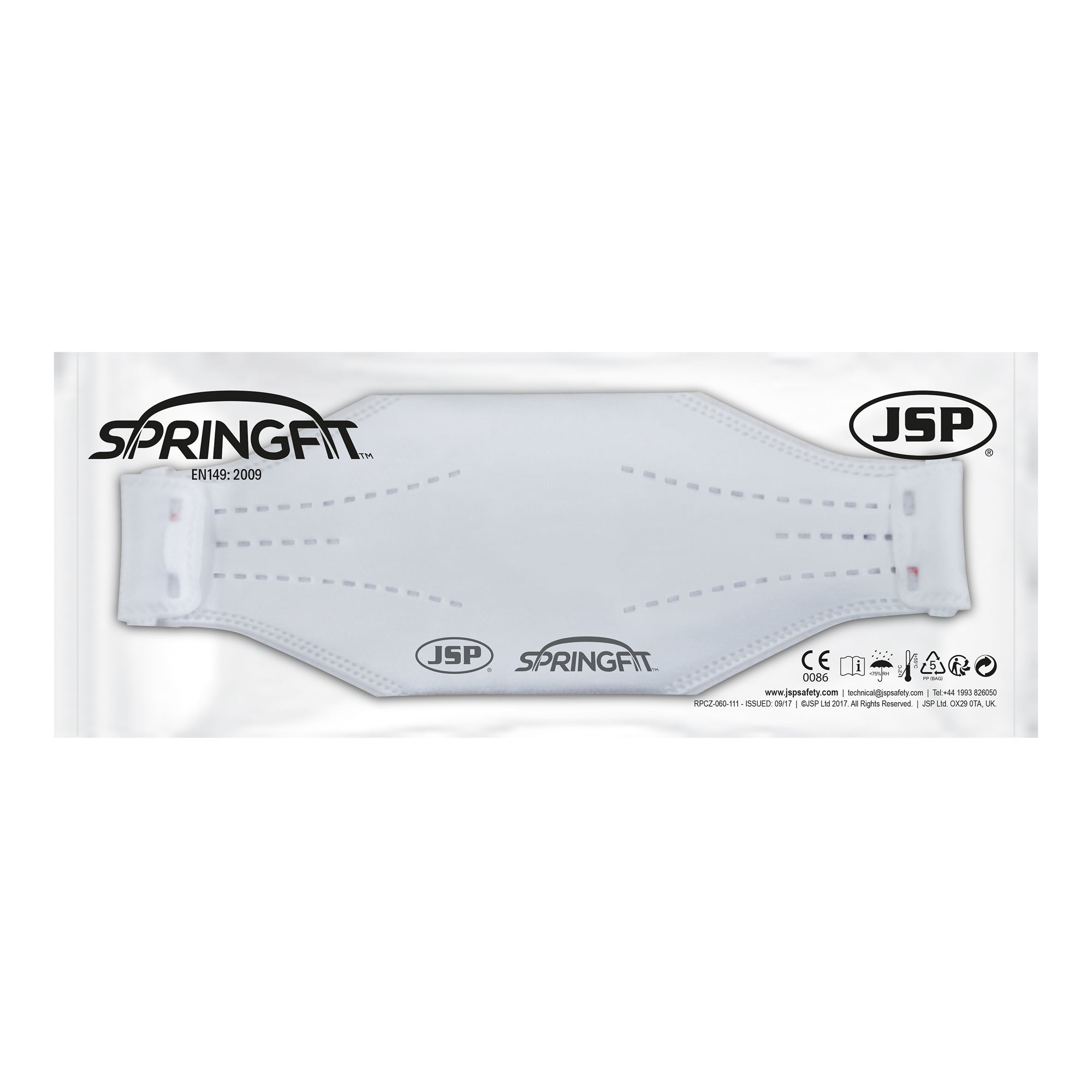 JSP Springfit FFP3 Disposable Dust Mask - Fold Flat 10pk – Start