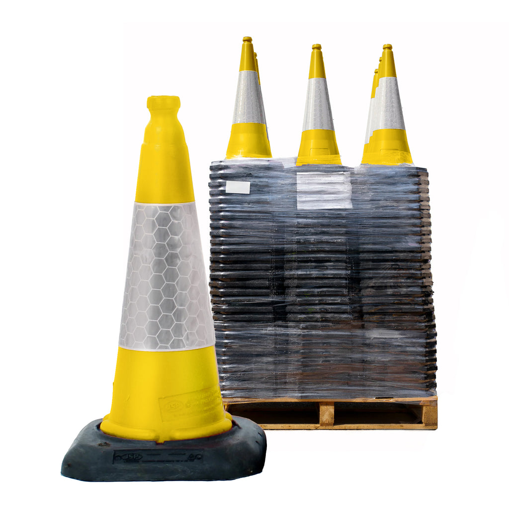 Yellow Dominator Traffic Cones 500mm JSP Road Cone