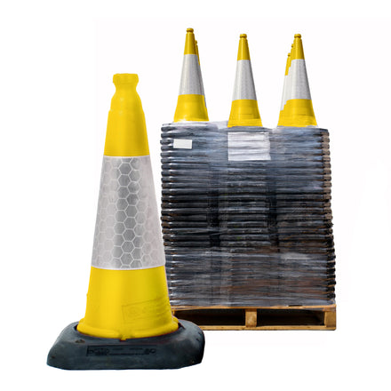 Yellow Dominator Traffic Cones 500mm JSP Road Cone