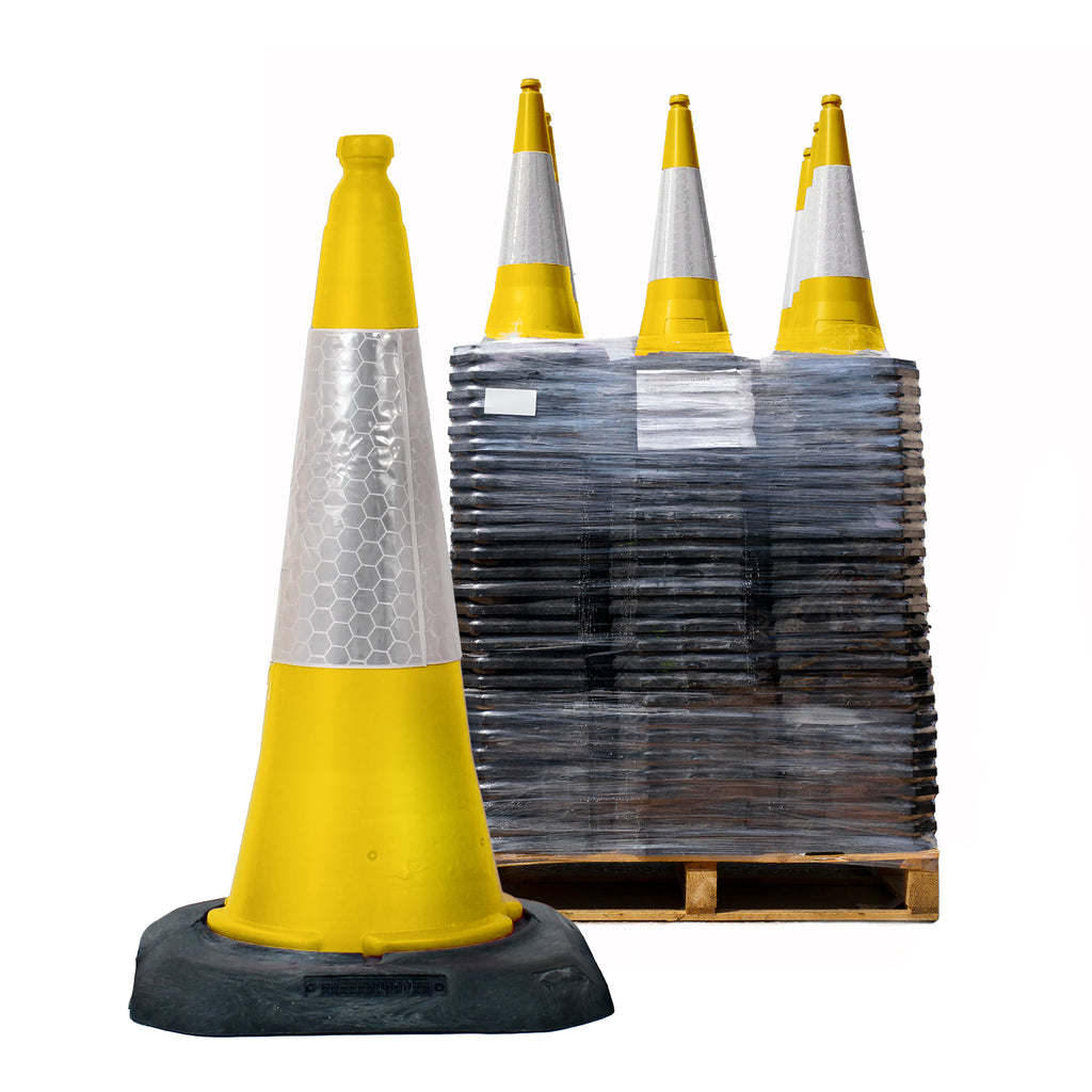Yellow Dominator Traffic Cones 750mm JSP Road Cone