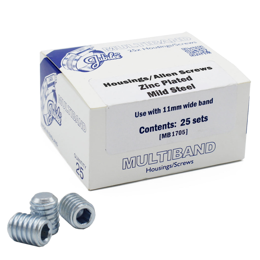 Jubilee Multiband 11mm Zinc Protected Buckles 25pk (Allen Screw)