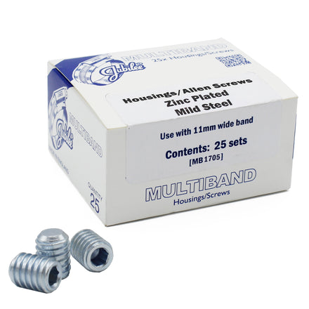 Jubilee Multiband 11mm Zinc Protected Buckles 25pk (Allen Screw)