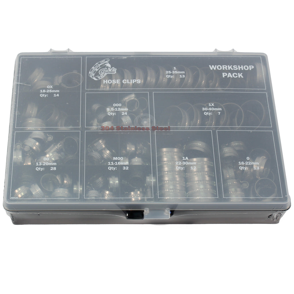 Jubilee Original 304 Grade Stainless Steel Workshop Pack - 143pcs