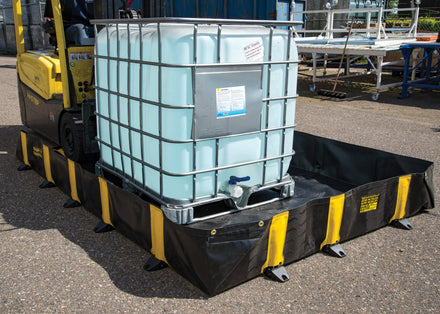 Justrite Rigid Lock QuickBerm 890 Litre Portable Spill Containment Berm (1200x2400x305mm)